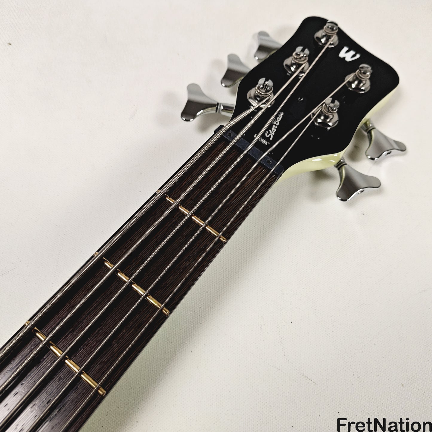 Warwick Warwick RockBass Star Bass 5-String Bass Solid Creme White 8.82lbs #569874-25