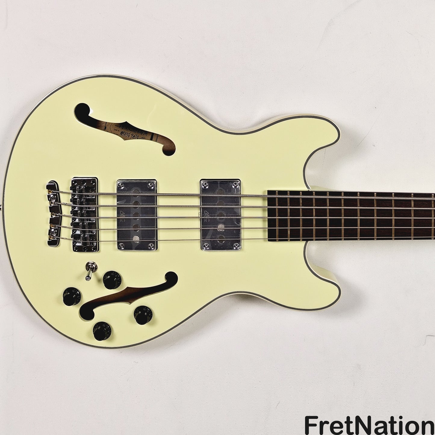 Warwick Warwick RockBass Star Bass 5-String Bass Solid Creme White 8.82lbs #569874-25