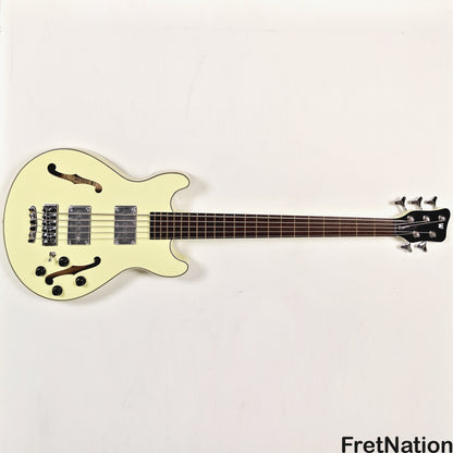 Warwick Warwick RockBass Star Bass 5-String Bass Solid Creme White 8.82lbs #569874-25