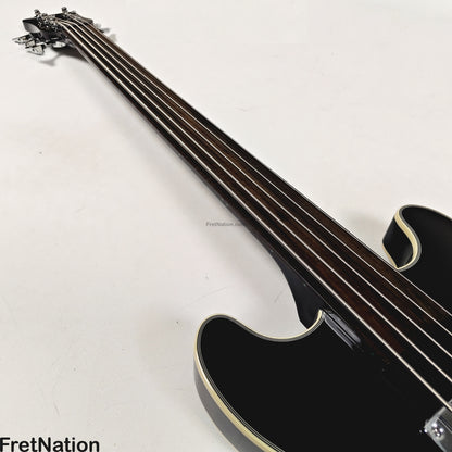 Warwick Warwick RockBass Star Fretless Bass 5-String Bass Solid Black 8.72lbs #569852-25