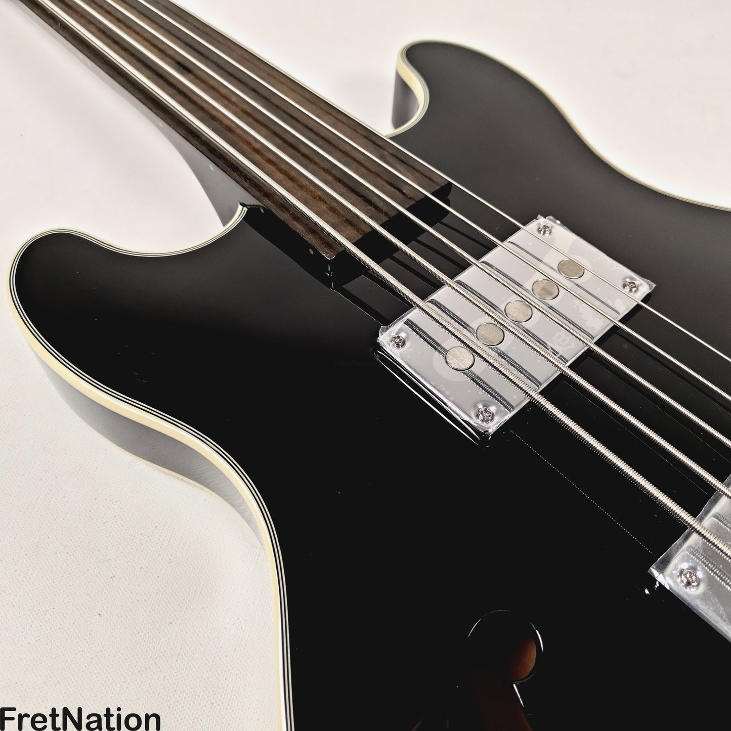 Warwick Warwick RockBass Star Fretless Bass 5-String Bass Solid Black 8.72lbs #569852-25
