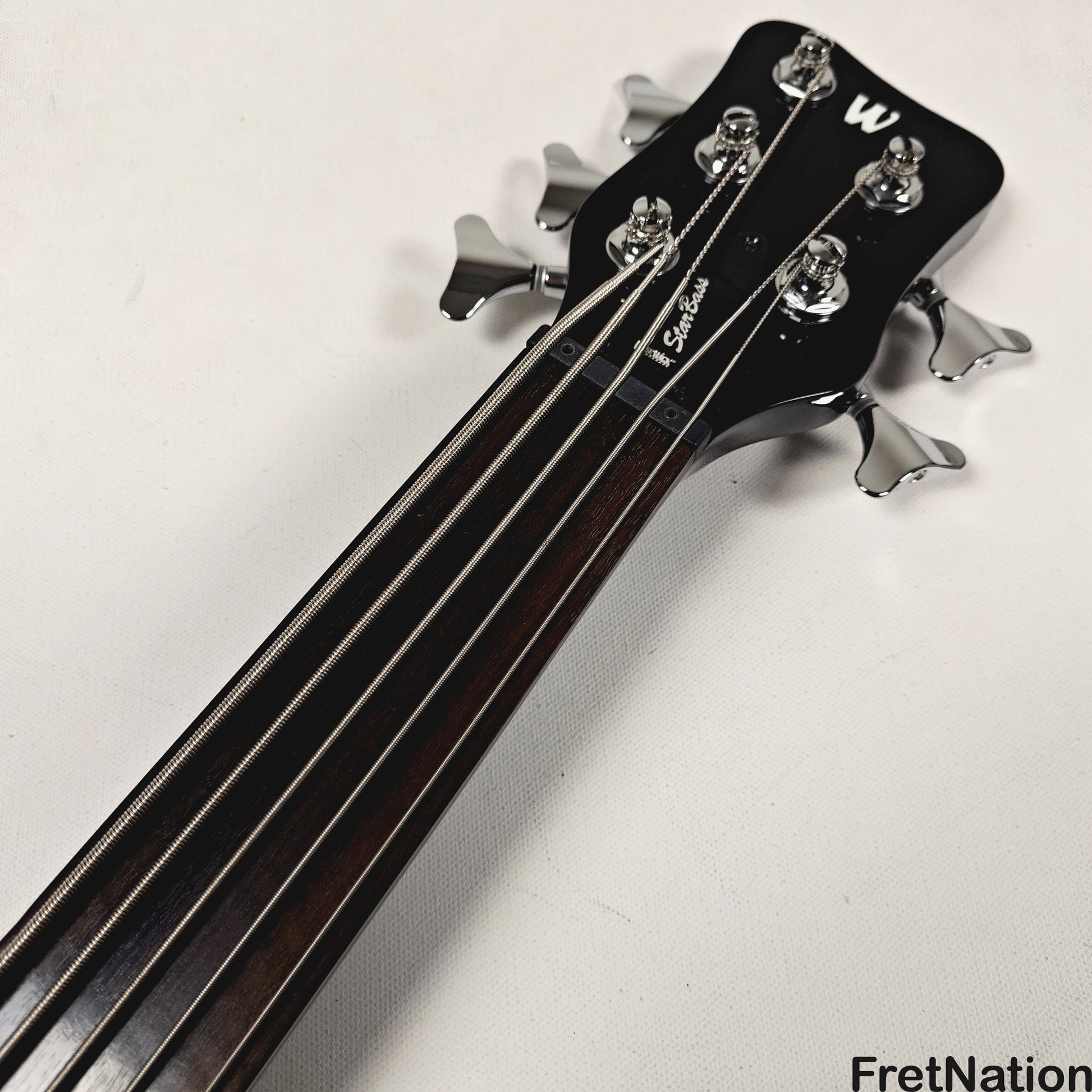 Warwick Warwick RockBass Star Fretless Bass 5-String Bass Solid Black 8.72lbs #569852-25