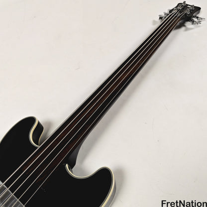 Warwick Warwick RockBass Star Fretless Bass 5-String Bass Solid Black 8.72lbs #569852-25