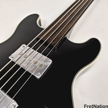 Warwick Warwick RockBass Star Fretless Bass 5-String Bass Solid Black 8.72lbs #569852-25