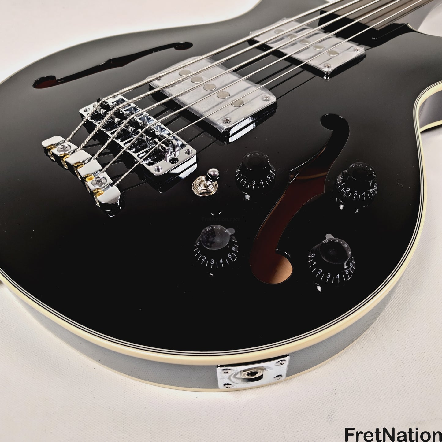 Warwick Warwick RockBass Star Fretless Bass 5-String Bass Solid Black 8.72lbs #569852-25