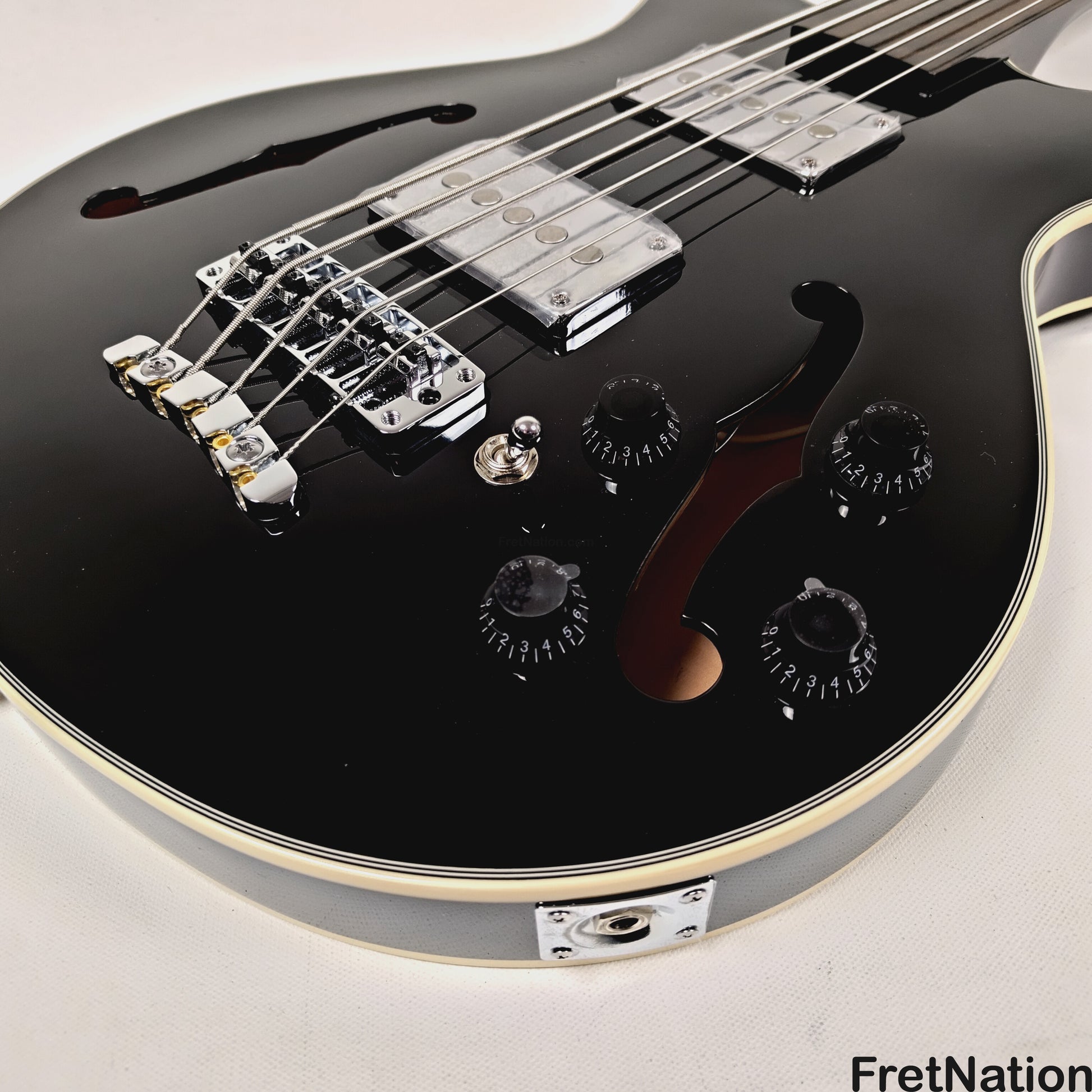 Warwick Warwick RockBass Star Fretless Bass 5-String Bass Solid Black 8.72lbs #569852-25