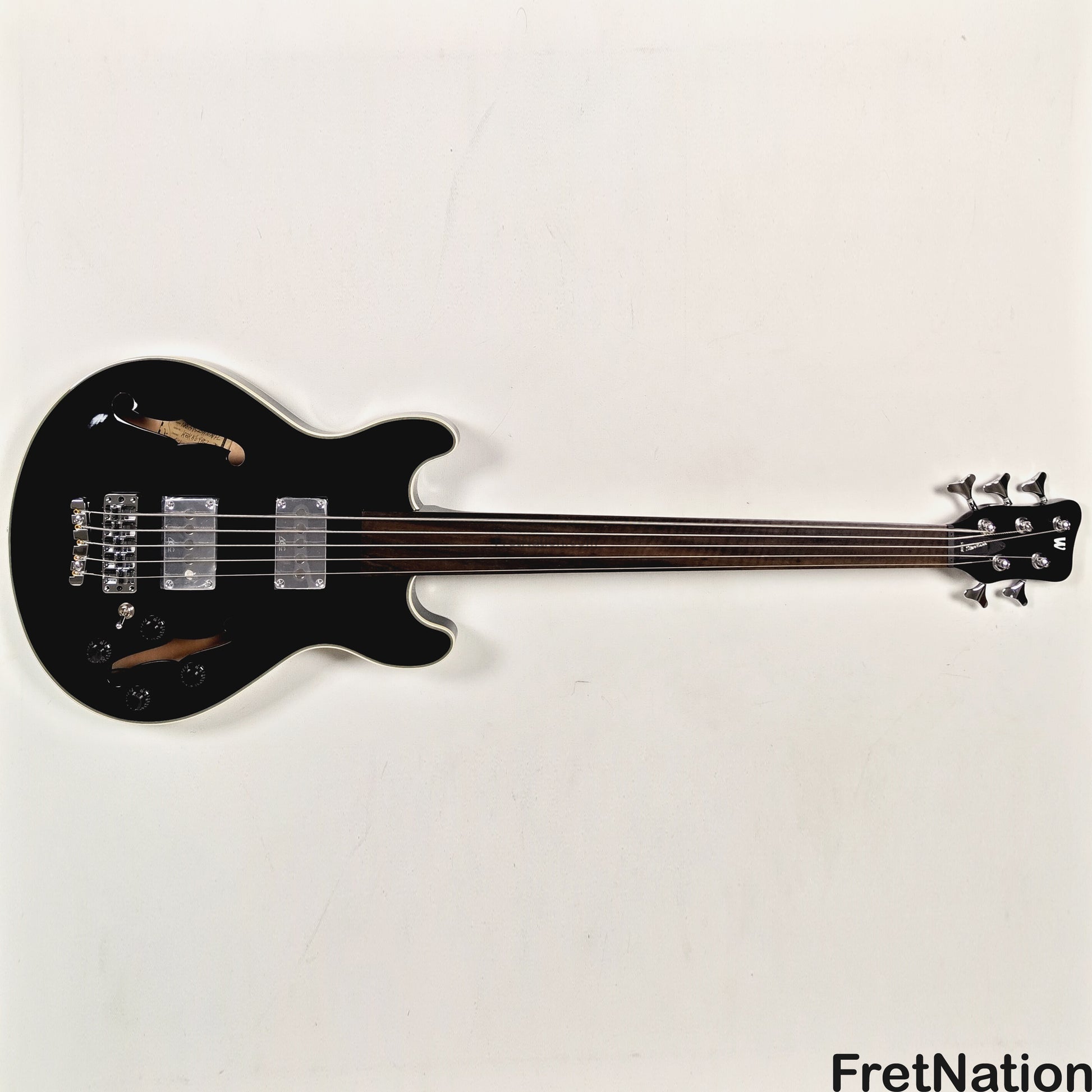 Warwick Warwick RockBass Star Fretless Bass 5-String Bass Solid Black 8.72lbs #569852-25