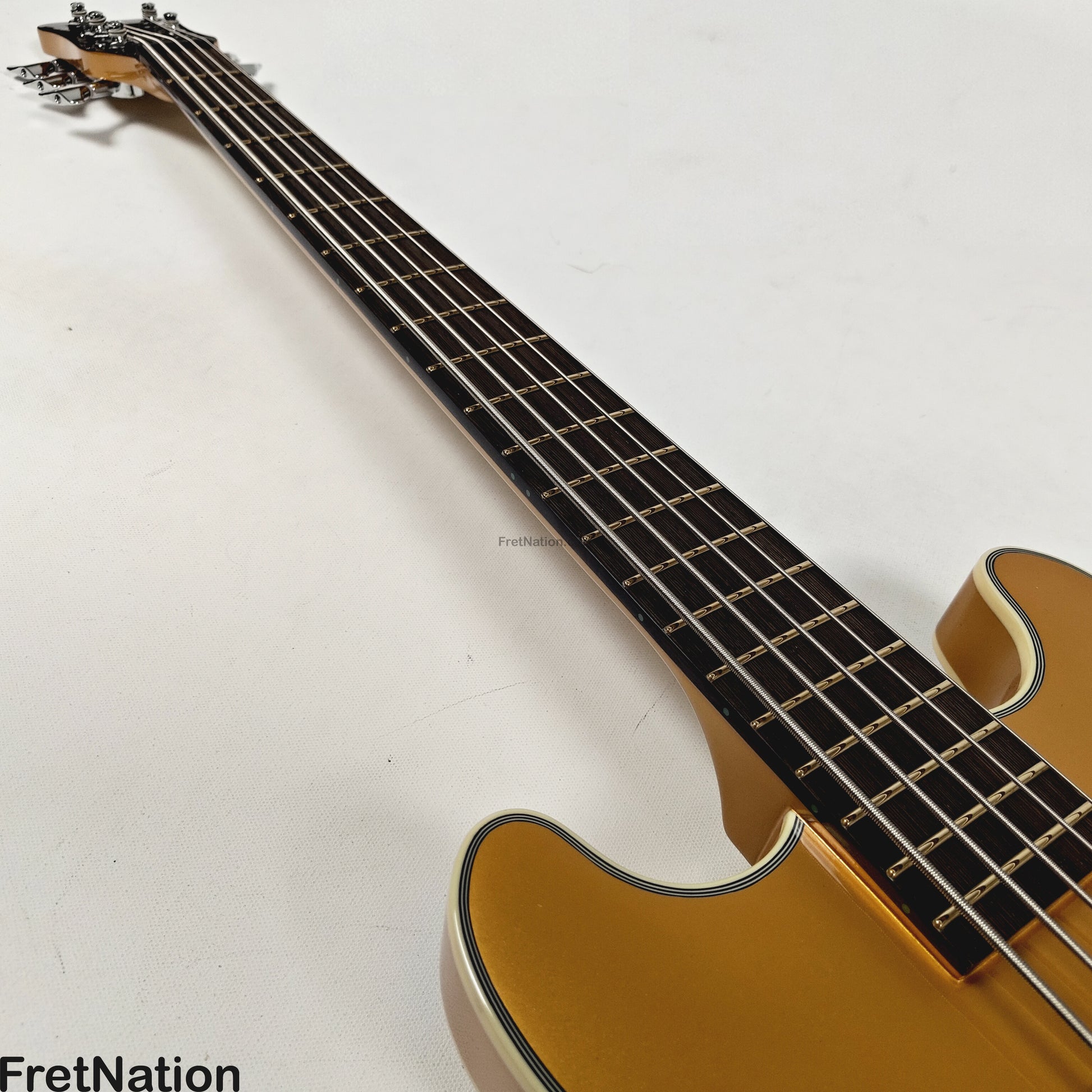 Warwick Warwick RockBass Star Bass 5-String Bass Metallic Gold 8.58lbs #569896-25