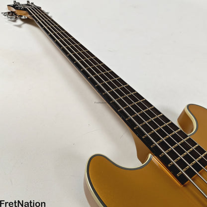 Warwick Warwick RockBass Star Bass 5-String Bass Metallic Gold 8.58lbs #569896-25