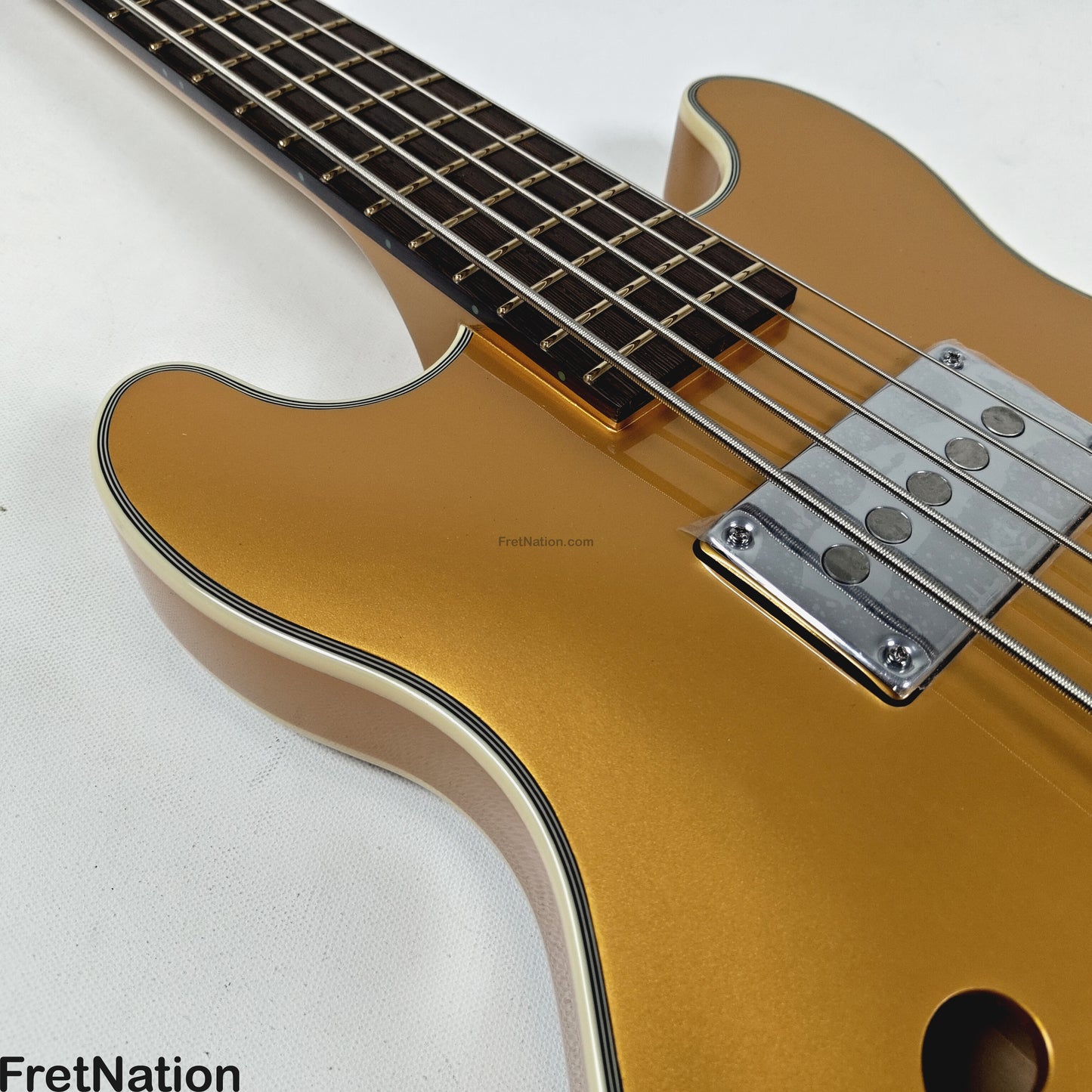 Warwick Warwick RockBass Star Bass 5-String Bass Metallic Gold 8.58lbs #569896-25