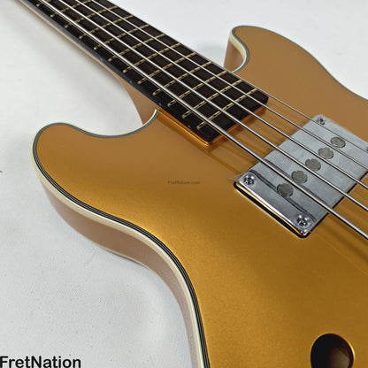 Warwick Warwick RockBass Star Bass 5-String Bass Metallic Gold 8.58lbs #569896-25
