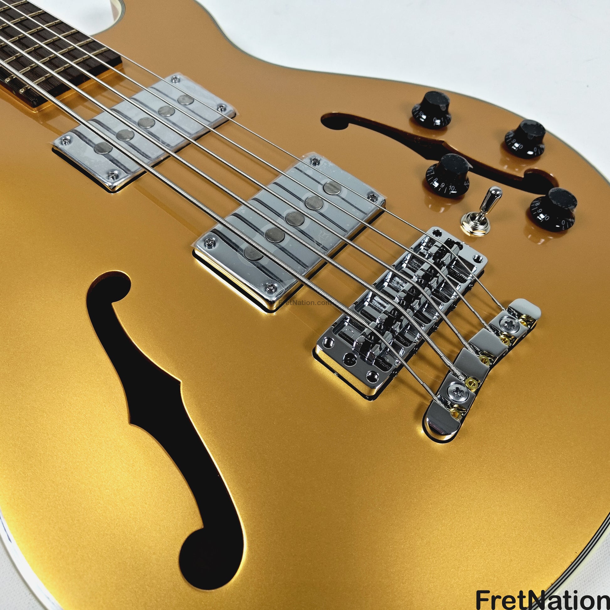 Warwick Warwick RockBass Star Bass 5-String Bass Metallic Gold 8.58lbs #569896-25