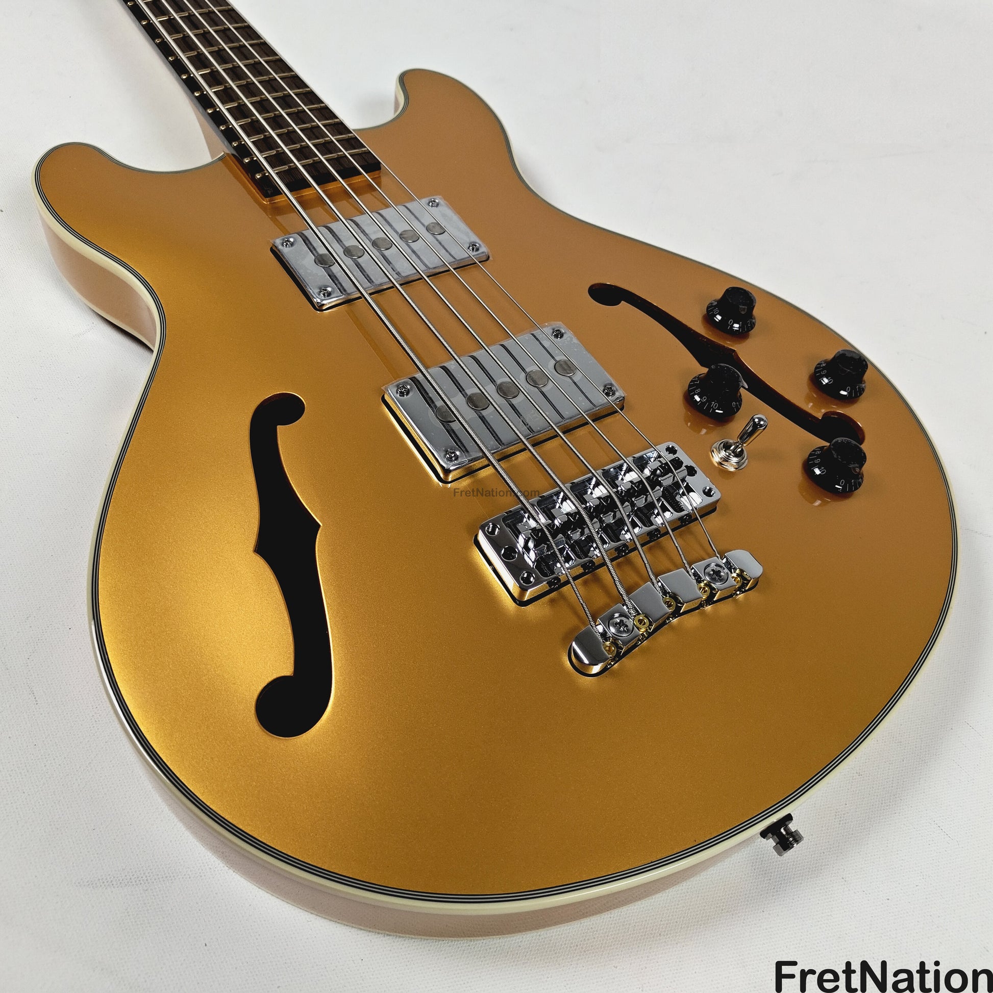 Warwick Warwick RockBass Star Bass 5-String Bass Metallic Gold 8.58lbs #569896-25