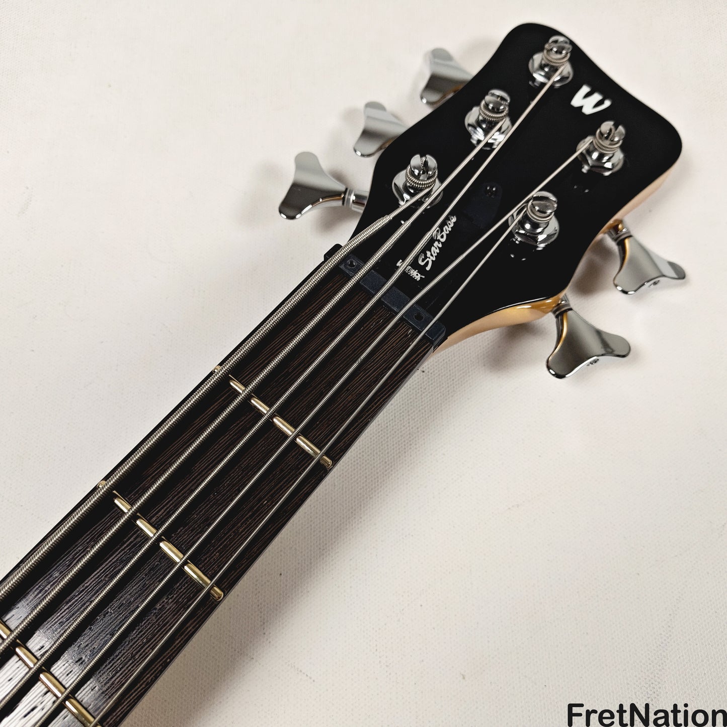 Warwick Warwick RockBass Star Bass 5-String Bass Metallic Gold 8.58lbs #569896-25