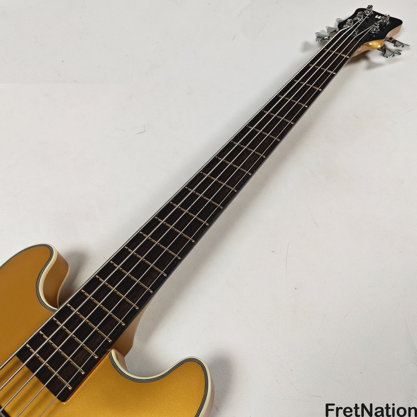Warwick Warwick RockBass Star Bass 5-String Bass Metallic Gold 8.58lbs #569896-25