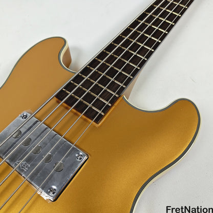 Warwick Warwick RockBass Star Bass 5-String Bass Metallic Gold 8.58lbs #569896-25