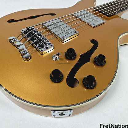 Warwick Warwick RockBass Star Bass 5-String Bass Metallic Gold 8.58lbs #569896-25