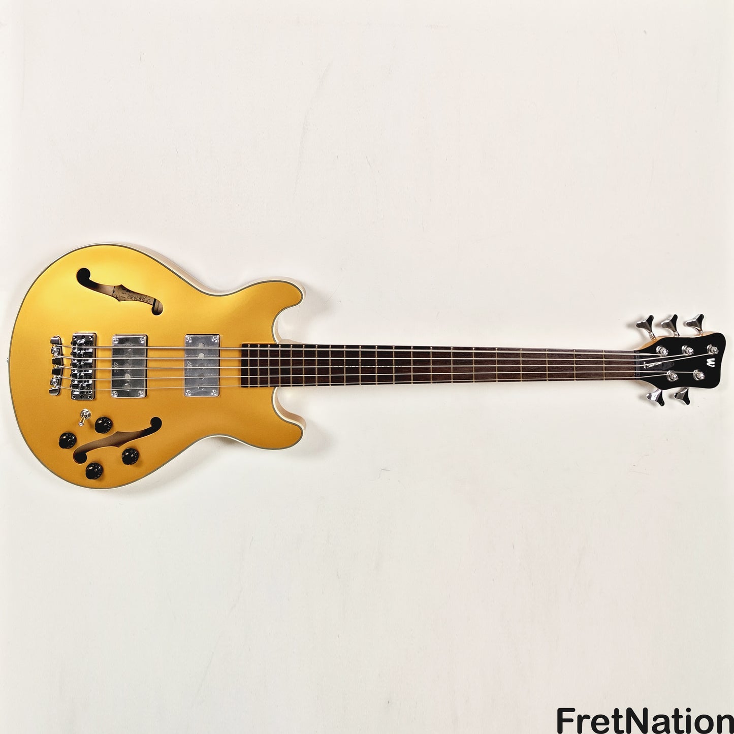 Warwick Warwick RockBass Star Bass 5-String Bass Metallic Gold 8.58lbs #569896-25
