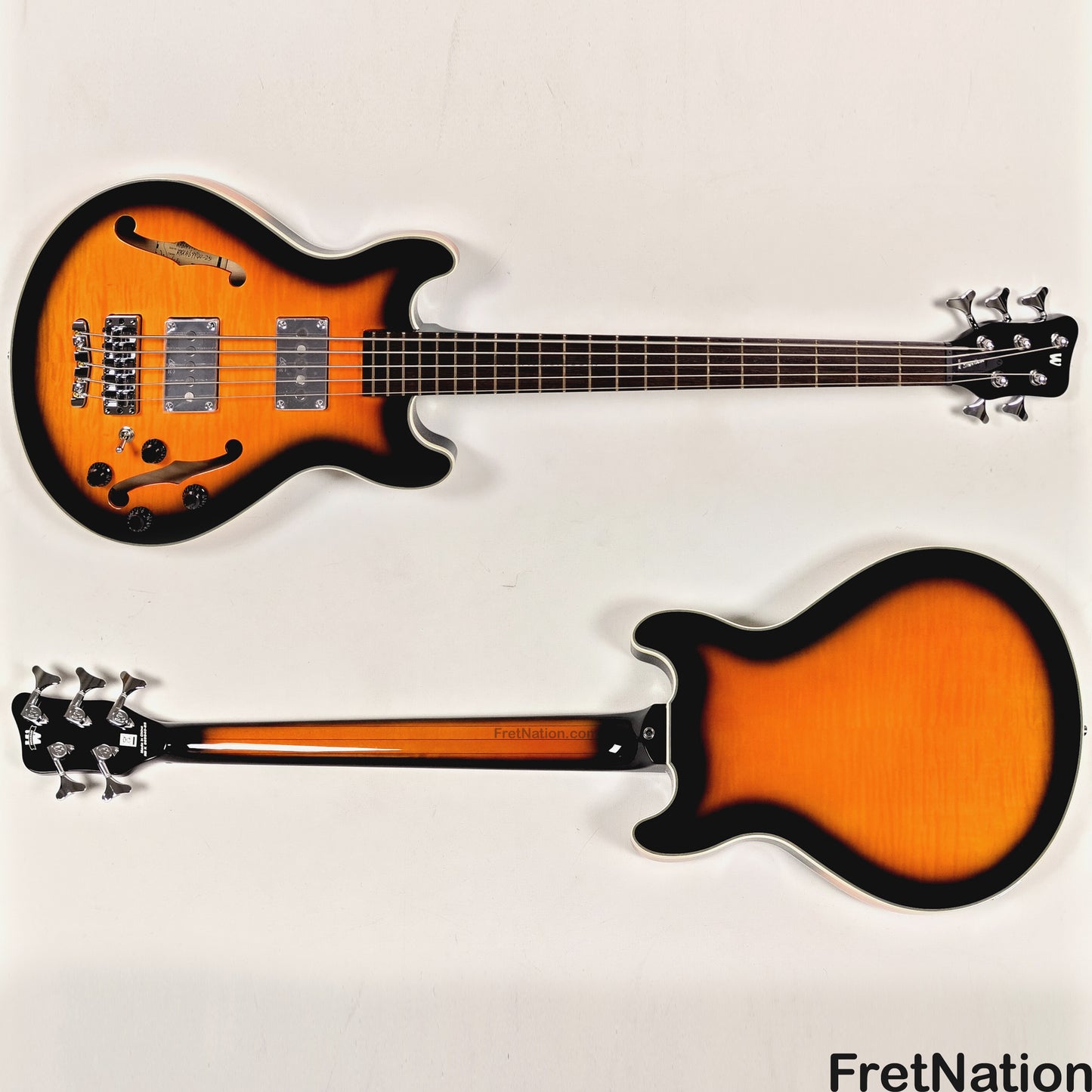 Warwick Warwick RockBass Star Bass 5-String Bass Vintage Sunburst 8.80lbs #569940-25