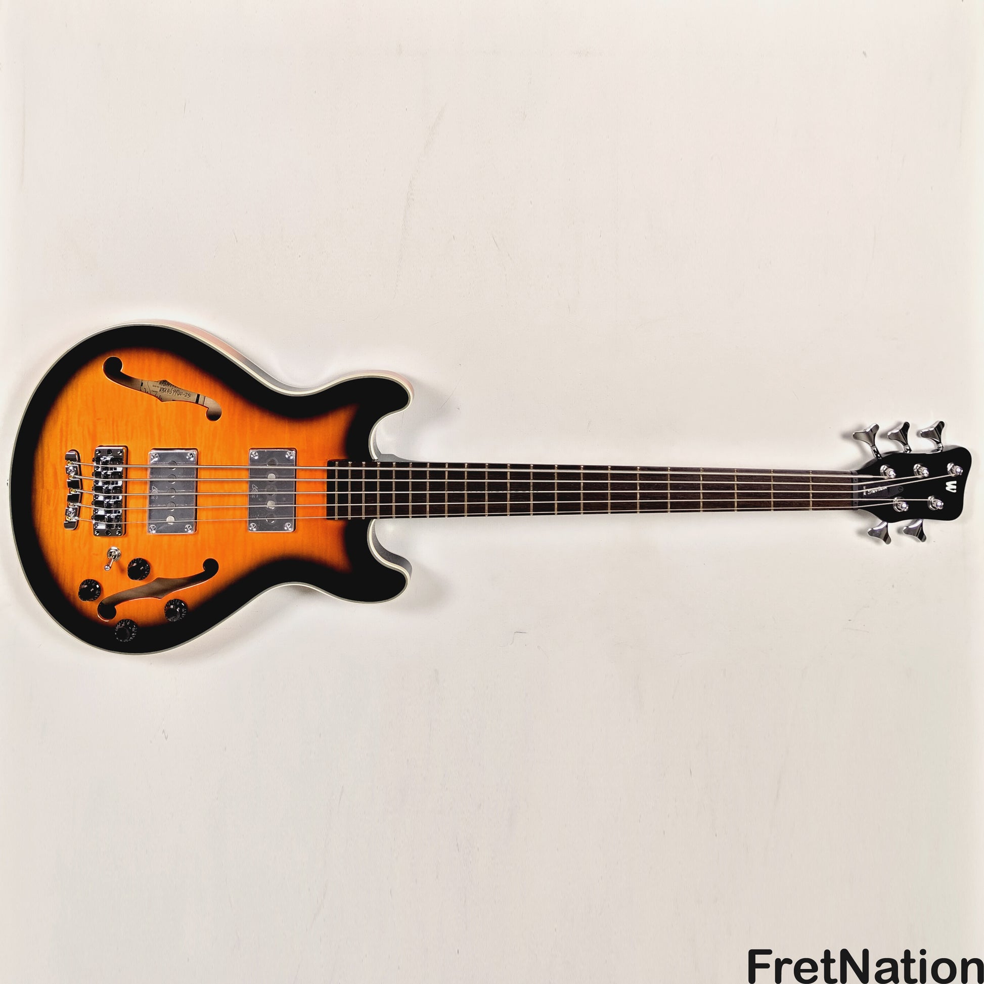 Warwick Warwick RockBass Star Bass 5-String Bass Vintage Sunburst 8.80lbs #569940-25