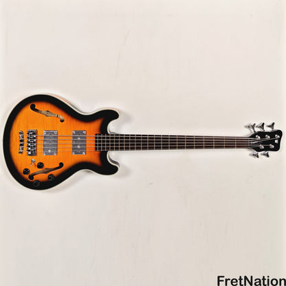 Warwick Warwick RockBass Star Bass 5-String Bass Vintage Sunburst 8.80lbs #569940-25