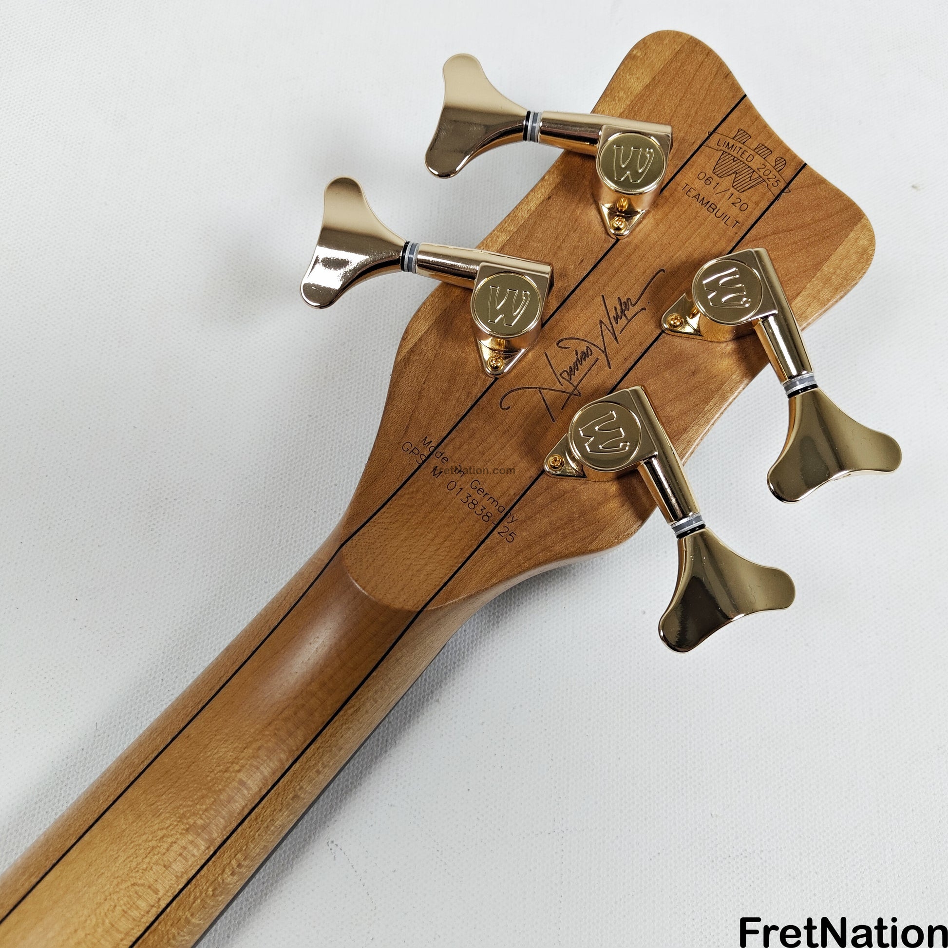 Warwick Warwick Teambuilt Streamer LX 2025 Limited 4-string Lefty - 8.16lbs #61/120 SN: 013838-25