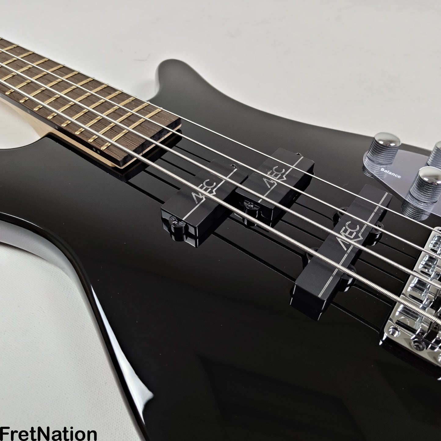 Warwick Warwick RockBass Streamer LX 4-String Bass Solid Black 8.26lbs #568049-25 NAMM Display