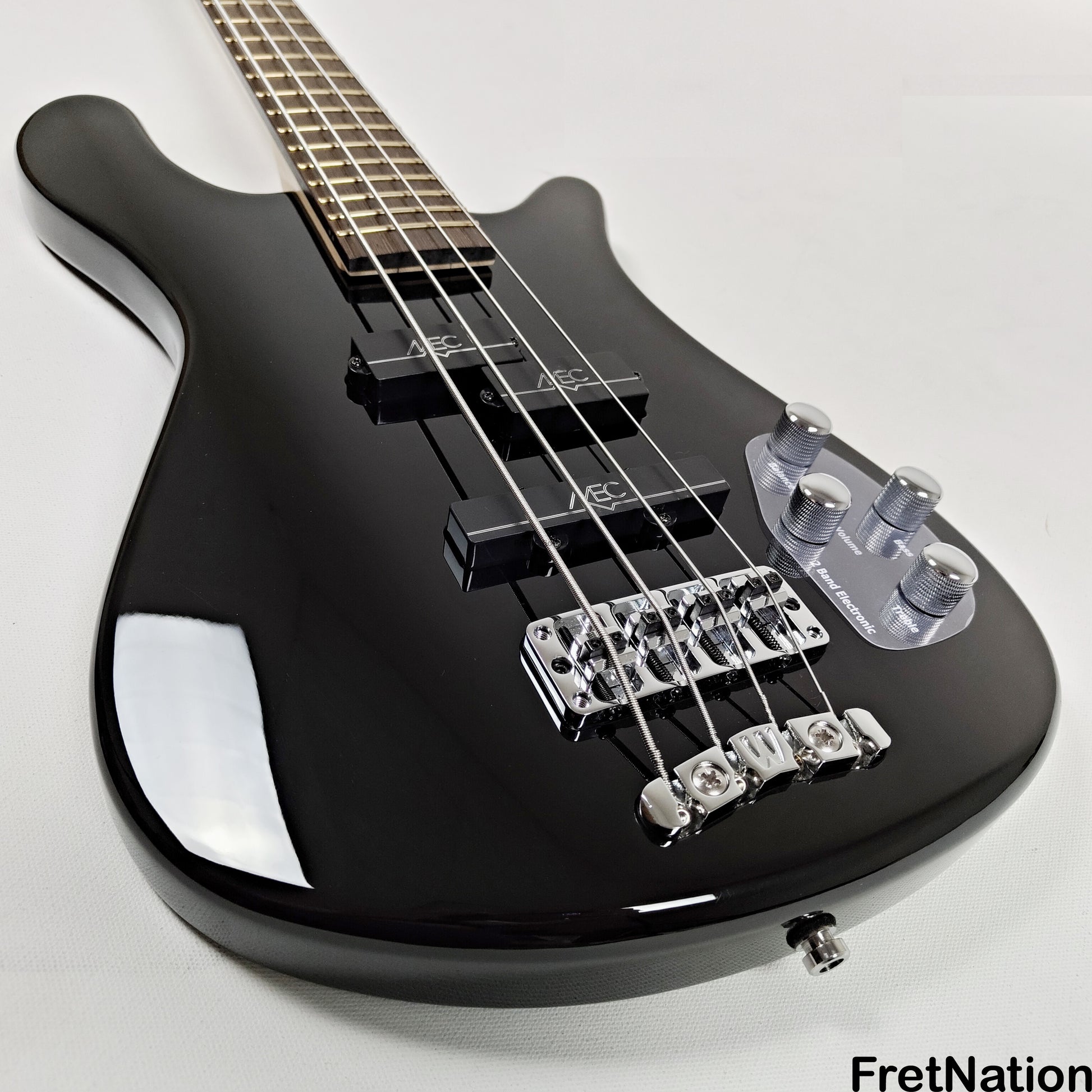 Warwick Warwick RockBass Streamer LX 4-String Bass Solid Black 8.26lbs #568049-25 NAMM Display