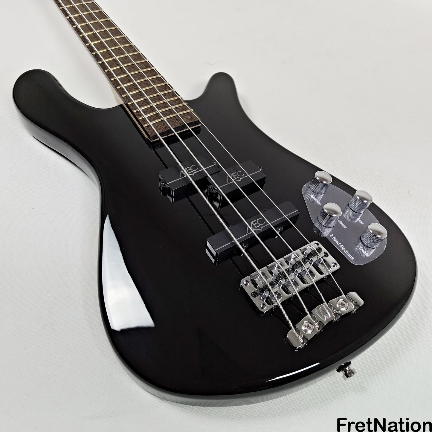 Warwick Warwick RockBass Streamer LX 4-String Bass Solid Black 8.26lbs #568049-25 NAMM Display