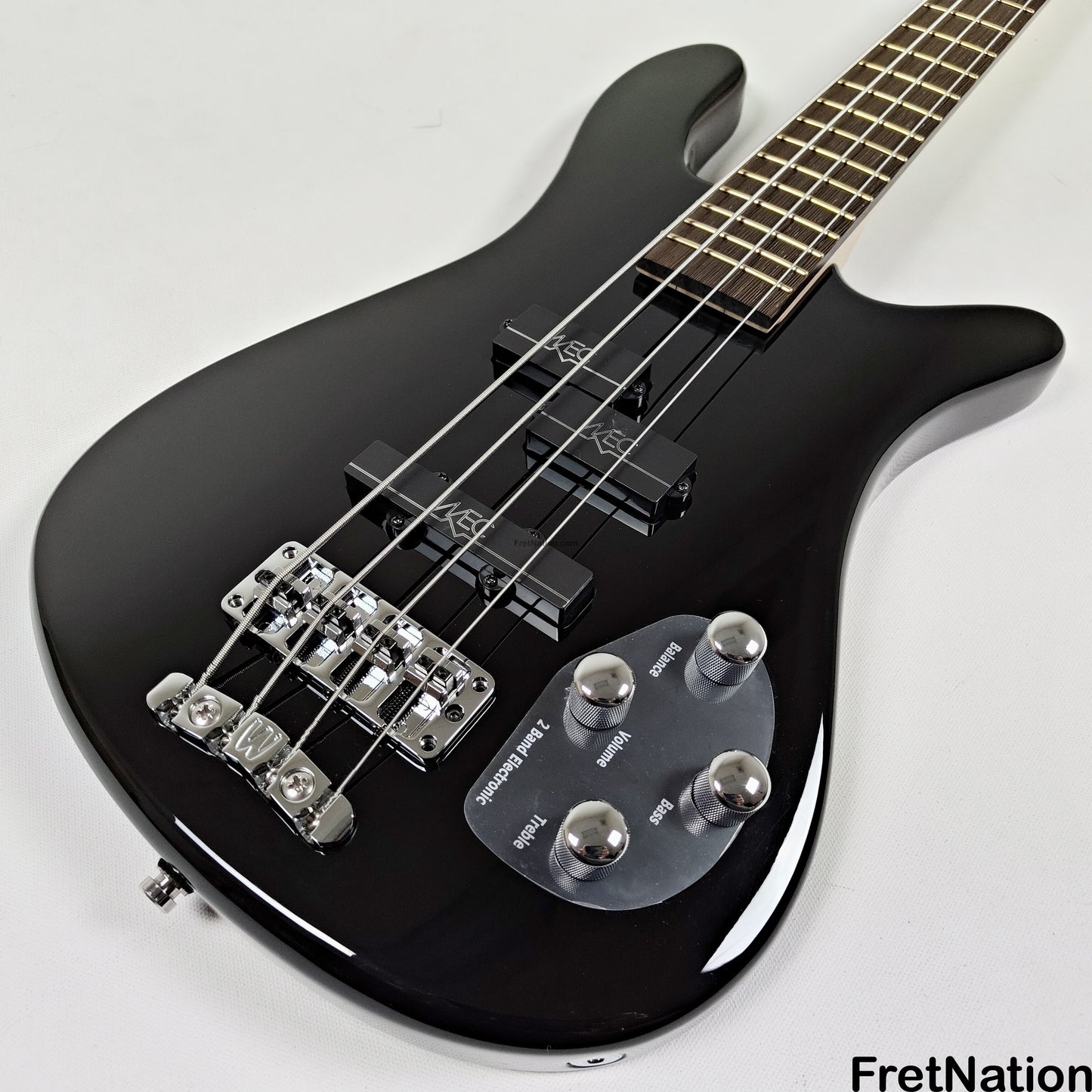 Warwick Warwick RockBass Streamer LX 4-String Bass Solid Black 8.26lbs #568049-25 NAMM Display