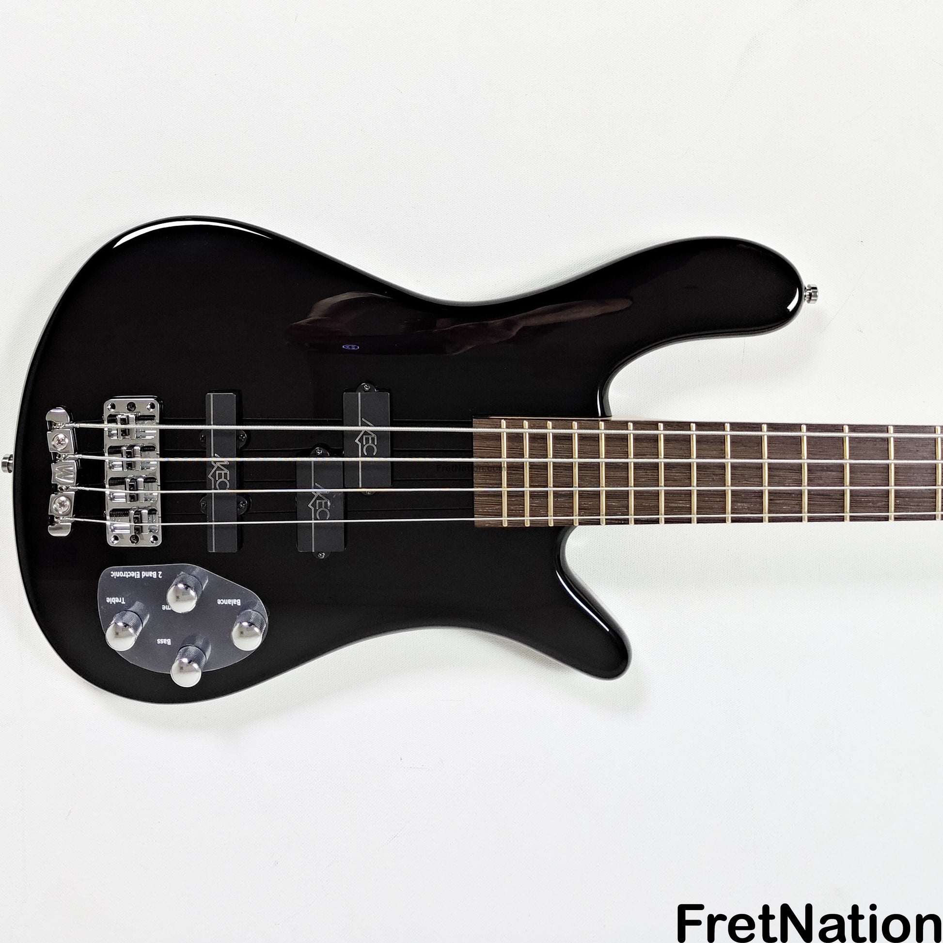 Warwick Warwick RockBass Streamer LX 4-String Bass Solid Black 8.26lbs #568049-25 NAMM Display