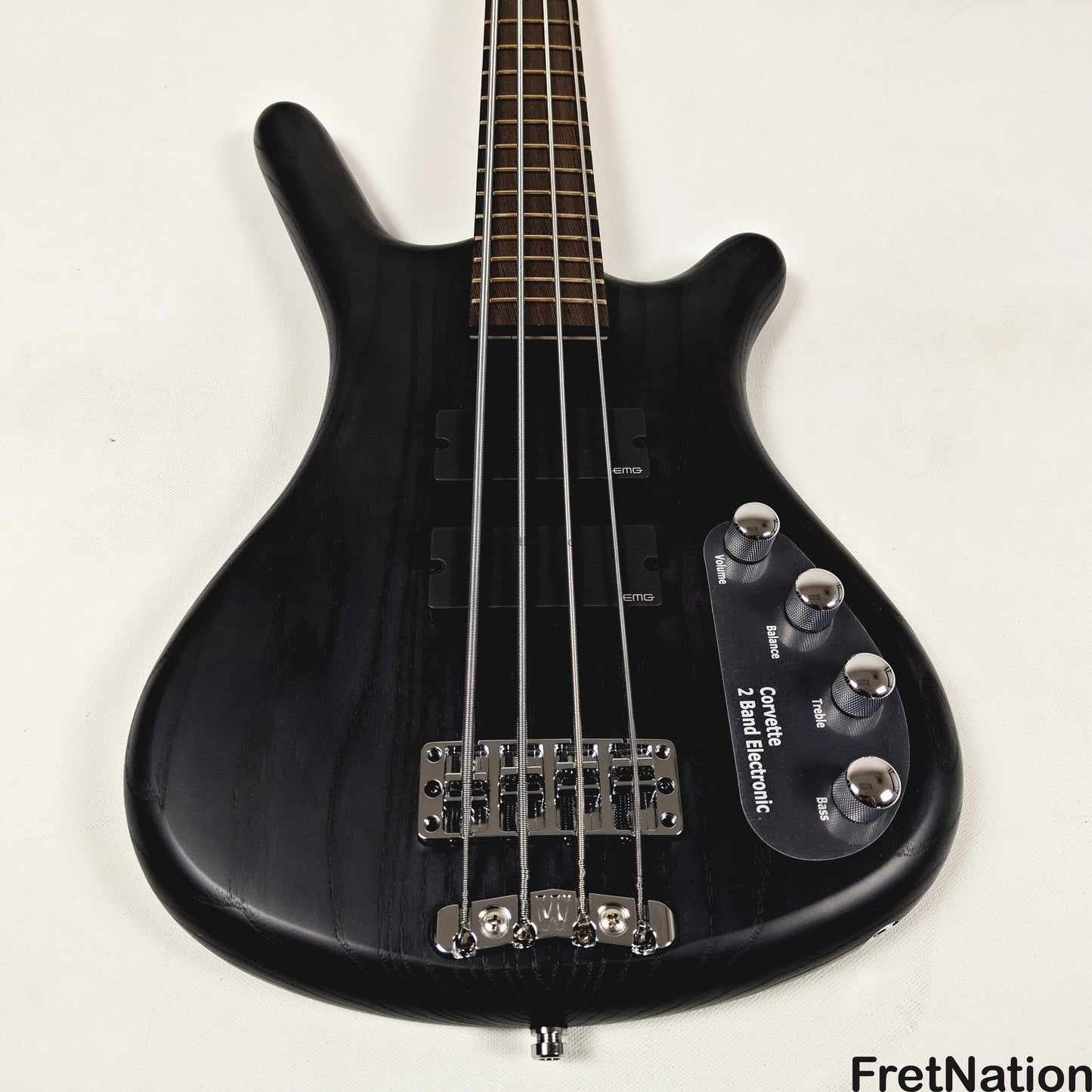 Warwick Warwick RockBass Corvette Taranis 4-String BEAD Bass Nirvana Black 10.04lbs #570303-25