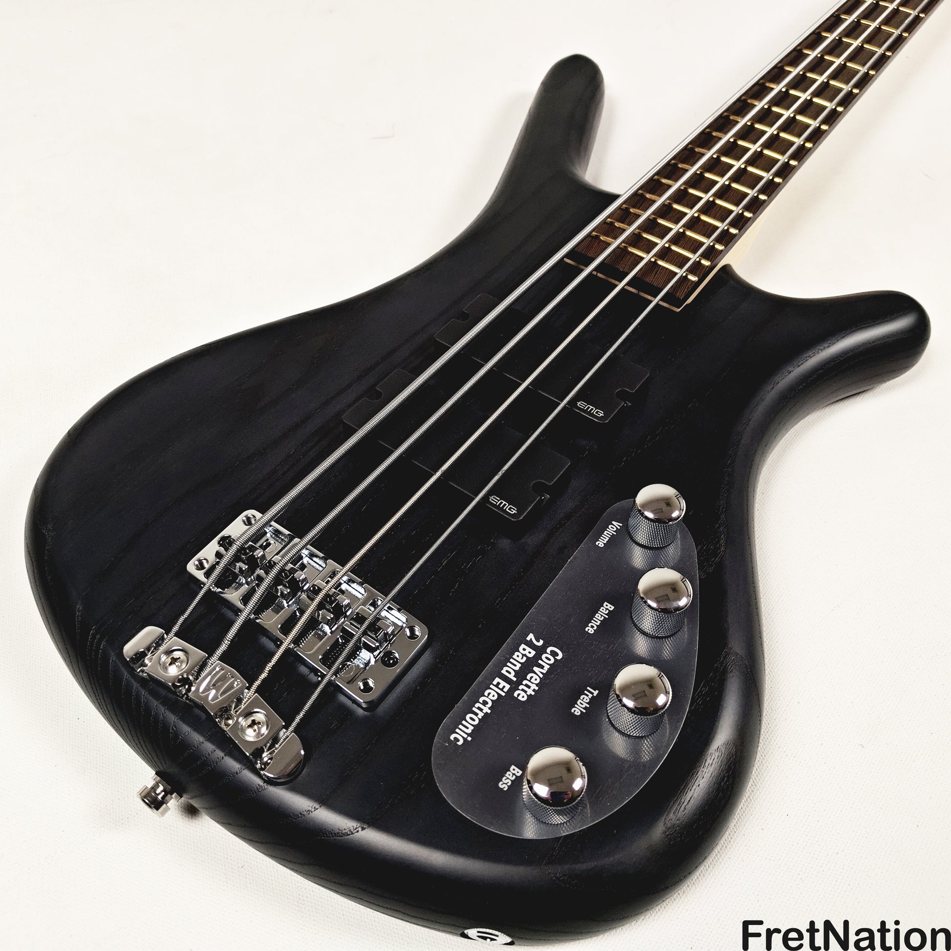 Warwick Warwick RockBass Corvette Taranis 4-String BEAD Bass Nirvana Black 10.04lbs #570303-25