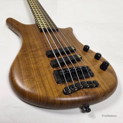 Warwick Teambuilt GPS Thumb Bolt-On 5-String Natural Black Hardware 9.38lbs - 012356-23