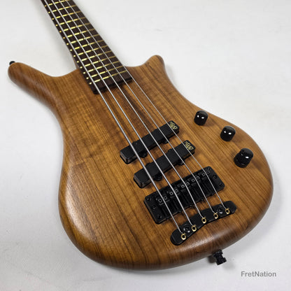 Warwick Teambuilt GPS Thumb Bolt-On 5-String Natural Black Hardware 9.38lbs - 012356-23