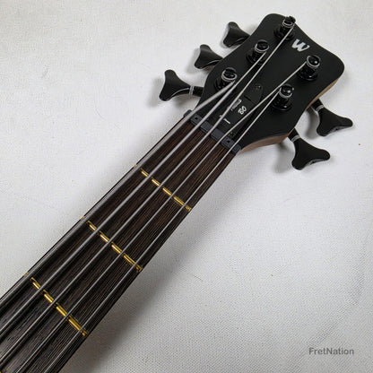Warwick Teambuilt GPS Thumb Bolt-On 5-String Natural Black Hardware 9.38lbs - 012356-23