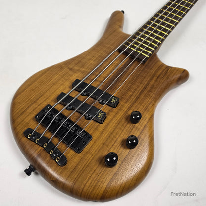 Warwick Teambuilt GPS Thumb Bolt-On 5-String Natural Black Hardware 9.38lbs - 012356-23