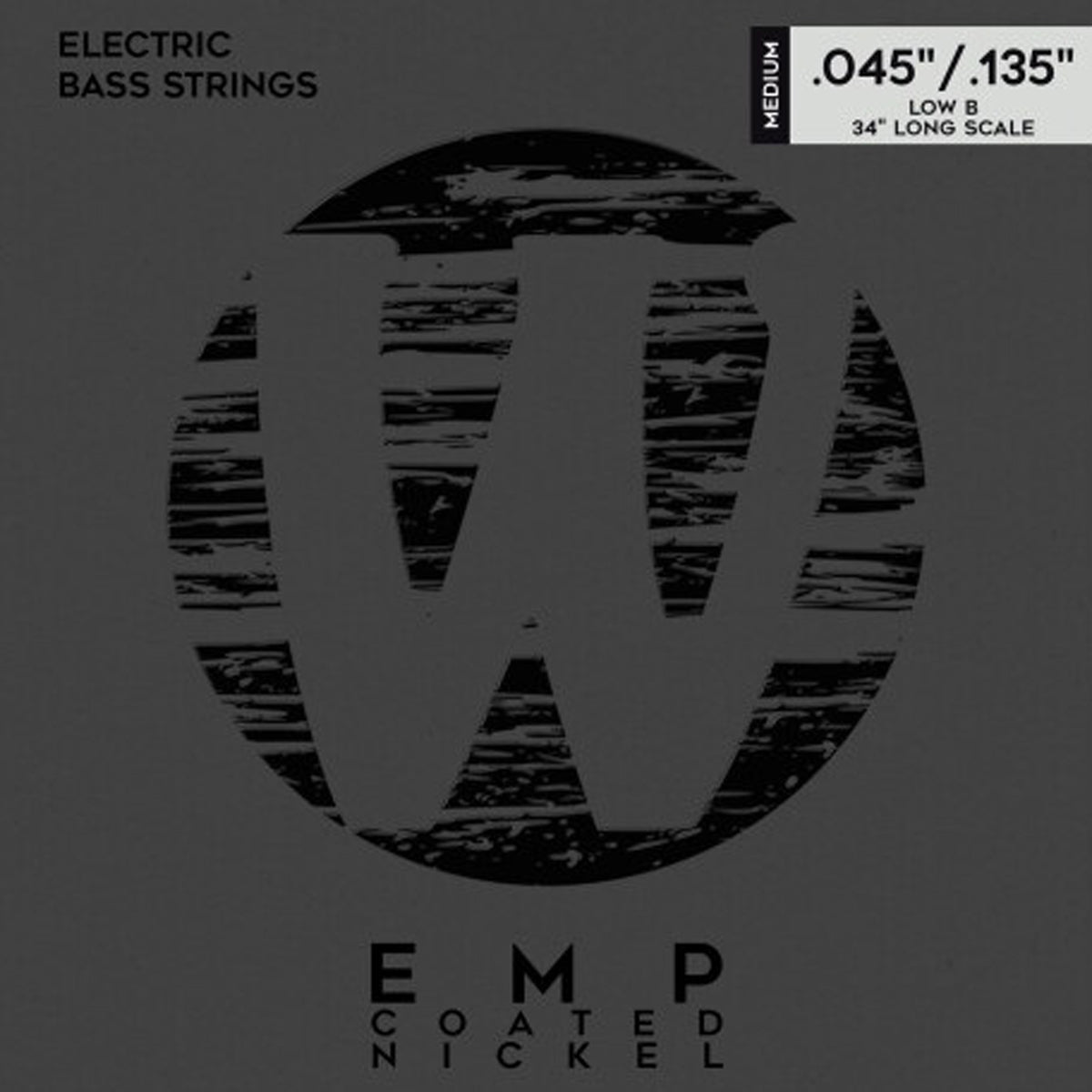 Warwick Warwick EMP Coated Nickel-Plated Steel 5-String Electric Bass String Set - 45-135 Medium 38301 M 5B 045/135N