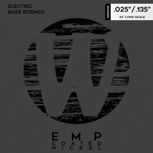 Warwick Warwick EMP Coated Nickel-Plated Steel 6-String Electric Bass String Set - 25-135 Medium 38401 M 6 025/135N
