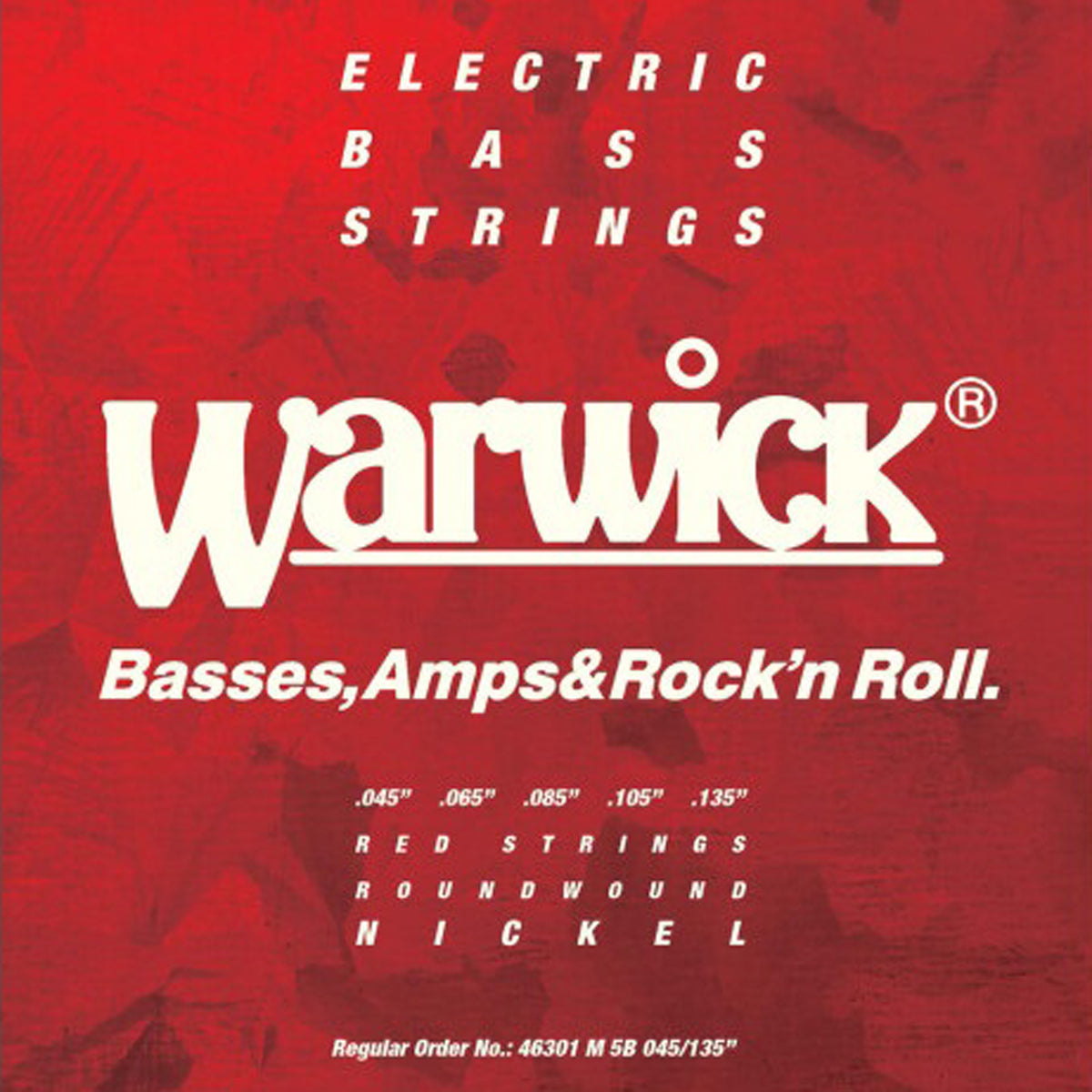 Warwick Warwick Red Label Nickel Plated Steel Bass String Set Long Scale - 5-String 45-135 46301 M 5B 045/135"