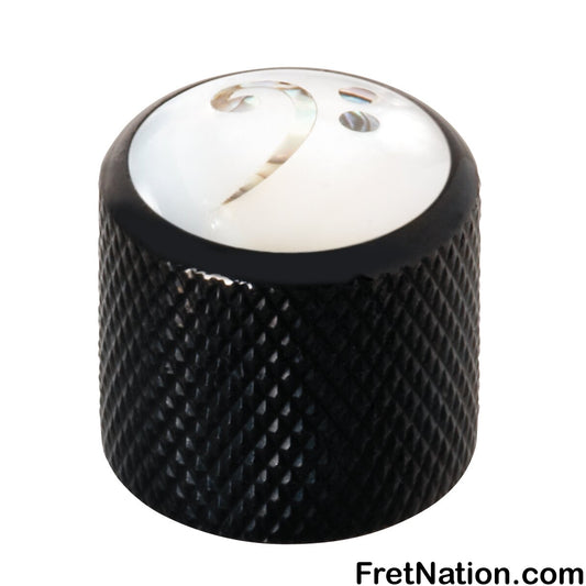 Warwick Framus & Warwick - Potentiometer Dome Knob, Bass Clef, Inlay - Black - SP 30415 BK BASSKEY