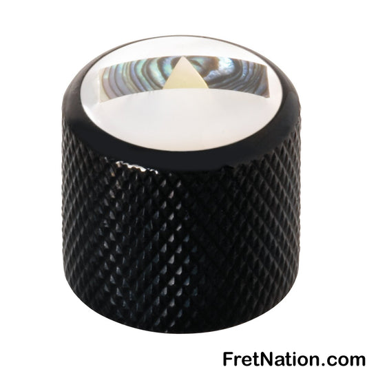 Warwick Framus & Warwick - Potentiometer Dome Knob, Pyramid Block, Inlay - Black - SP 30415 BK BLOCK