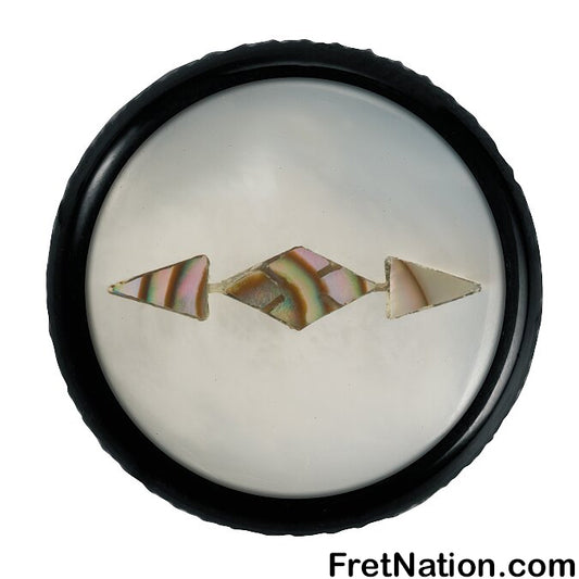 Warwick Framus & Warwick - Potentiometer Dome Knob, Custom Trapeze, Inlay - Black - SP 30415 BK CUSTOM