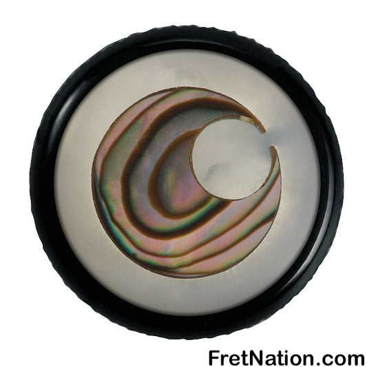 Warwick Framus & Warwick - Potentiometer Dome Knob, Fisheye, Inlay - Black - SP 30415 BK FISHEYE