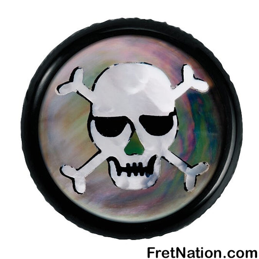 Warwick Framus & Warwick - Potentiometer Dome Knob, Skull, Inlay - Black - SP 30415 BK SKULL