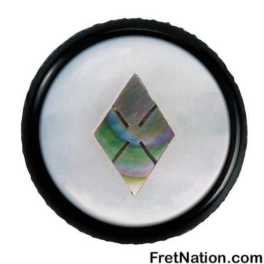 Warwick Framus & Warwick - Potentiometer Dome Knob, Snowflake, Inlay - Black - SP 30415 BK SNOWFLK