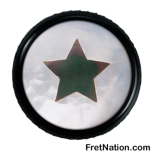 Warwick Framus & Warwick - Potentiometer Dome Knob, Star, Inlay - Black - SP 30415 BK STAR