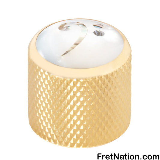 Warwick Framus & Warwick - Potentiometer Dome Knob, Bass Clef, Inlay - Gold - SP 30416 GD BASSKEY