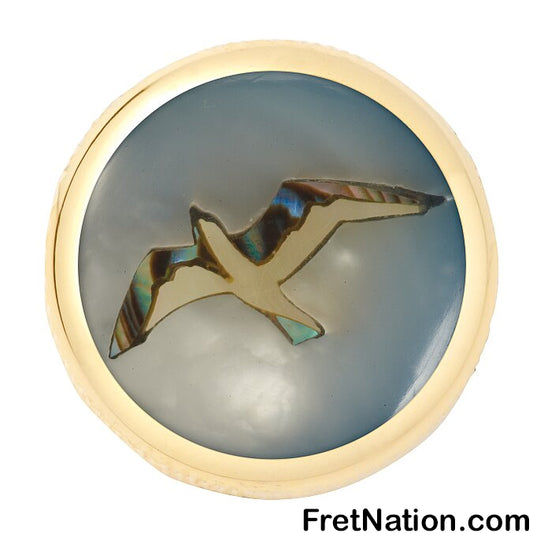 Warwick Framus & Warwick - Potentiometer Dome Knob, Seagull, Inlay - Gold - SP 30416 GD GULL