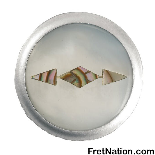 Warwick Framus & Warwick - Potentiometer Dome Knob, Custom Trapeze, Inlay - Satin Chrome - SP 30417 SC CUSTOM